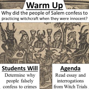 The salem witch hunt a brief history with documents